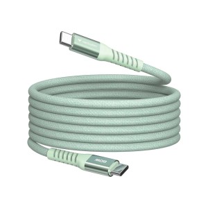 VERBATIM Cavo Magnetico Sync & Charge - 60W Da USB-C a USB-C | 120 cm Verde 31864 T.-Code: 85444290 EAN Code 0023942318644