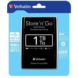 VERBATIM HDD USB Store 'n' Go 1TB BLACK 53663
