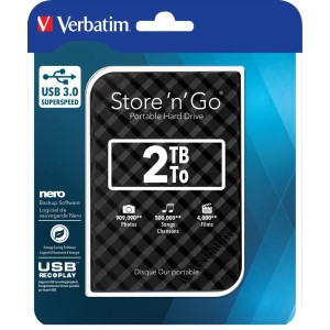 VERBATIM HDD USB Store 'n' Go 2TB BLACK 53195