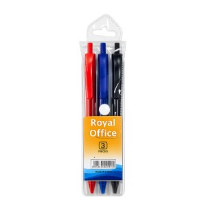 PENNE SF ROYAL OFFICE A SCATTO R20 1,0MM BLISTER 3PZ ROSSO NERO BLU