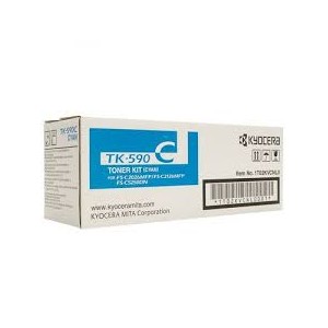 TONER KYOCERA TK 590 CYAN 1T02KVCNLO 5000 COPIE ORIGINALE
