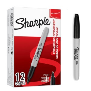 MARKER INDELEBILE 08 PUNTA FINE SHARPIE NERO