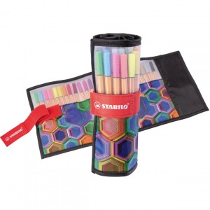 PENNE FINELINER POINT 88 ROTOLO 25 COLORI ARTY LINE STABILO 8825-071-20
