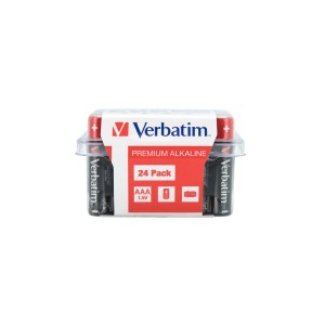 VERBATIM ALKALINE BATTERY AAA 24 PACK (BOX) 49504